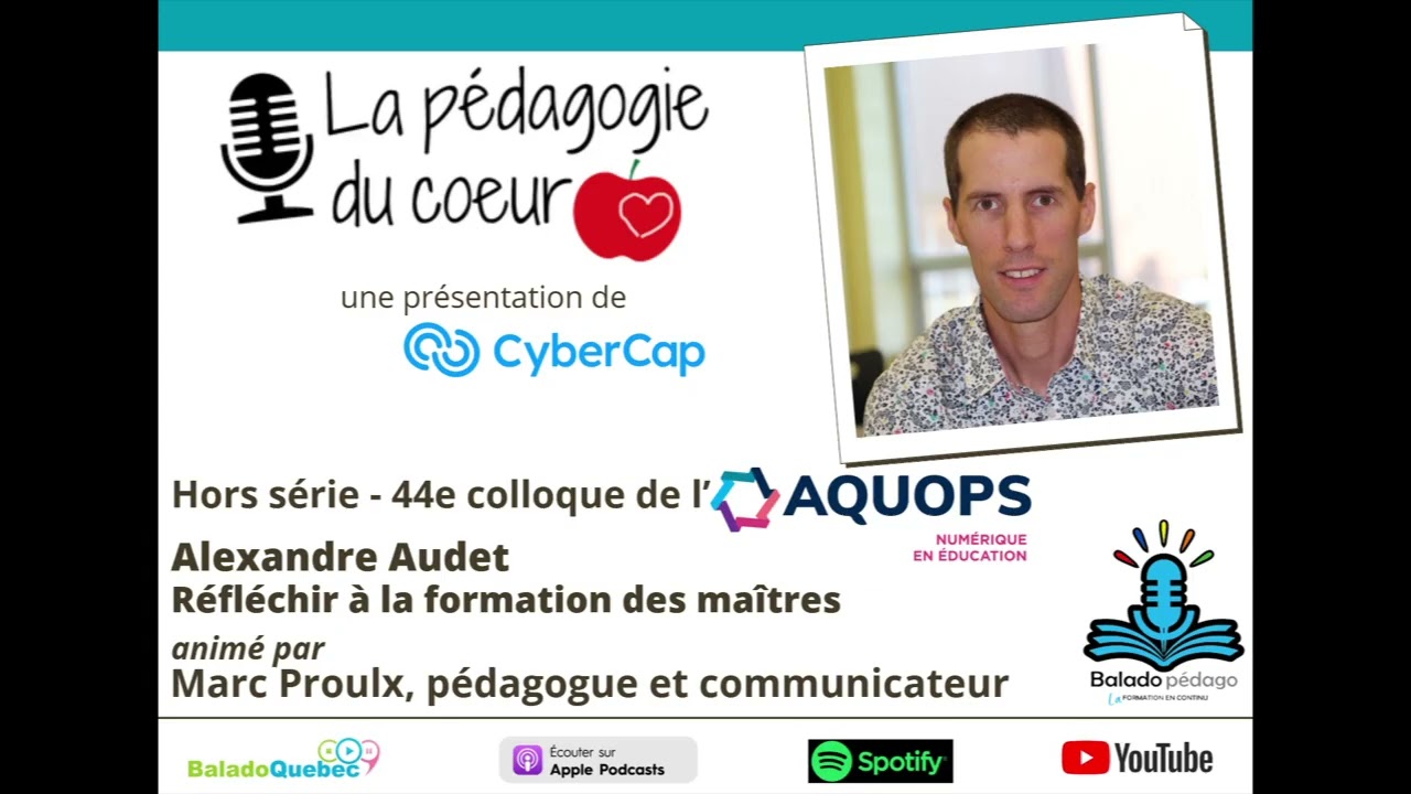 Alexandre Audet au 44e colloque de l'AQUOPS