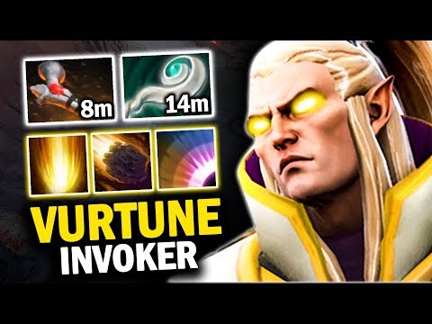 OMG!! VURTUNE INVOKER ROD OF ATOS FIRST ITEM - TRY TO BRING THE OLD META BACK | DOTA 2 INVOKER 7.21B