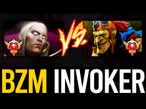 BZM INVOKER vs GRANDMASTER BATRIDER MID | ABSOLUTELY PERFECT GAME | Dota 2 Invoker