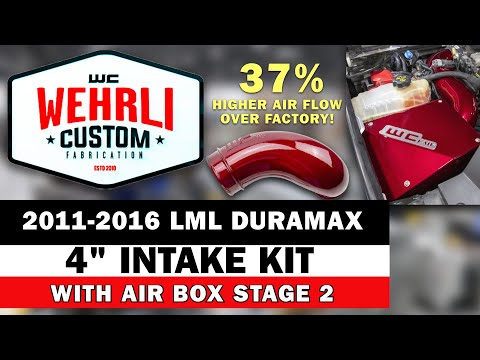 2011-2016 LML Duramax 4" Intake with Air Box Stage 2