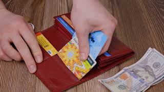 Оригинальный женский кошелек из натуральной кожи ST Leather 22522 бордовый