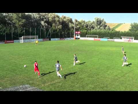 U16 Klingenbach/Siegendorf gegen UFC St.Georgen. Philipp Reinisch erzielt das 0:1