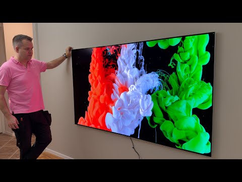 2025 LG 83" G5 4K OLED unboxing and wall mounting - LG WB22EGB slim wall mount