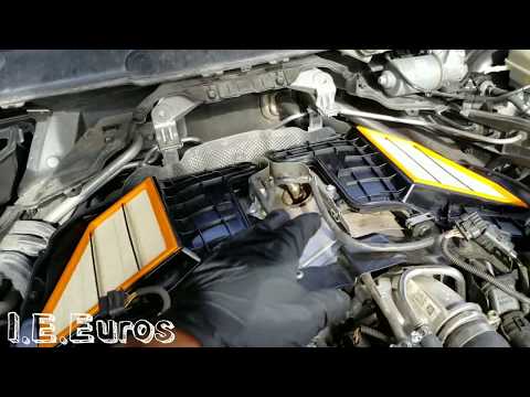 BMW N63 engine air filter replacement 550i 650i 750i 750Li X5 X6 Xdrive50i