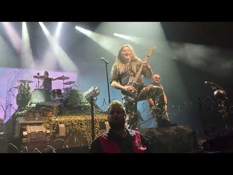 Sabaton Tommy Johansson being entertaining in Cincinnati, OH Oct 2022