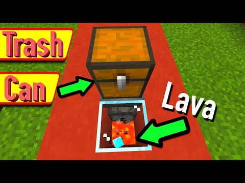 ninebyte - Minecraft Automatic Trash Can - Lava Bin - 2021