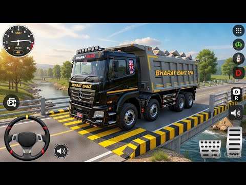 Bharat Banz 12 Wheeler Tipper Truck | Stone Transport 😱  BUSSID Gameplay | Indian Traffic Mod 
