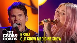 Kesha &amp; Old Crow Medicine Show Perform “Timber” | CMT Crossroads