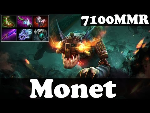 Dota 2 - Monet 7100 MMR Plays Slark vol 2 - Ranked Match Gameplay