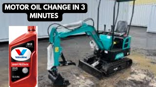 Chinese Mini Excavator Motor Oil Change | 420cc Gas Engine