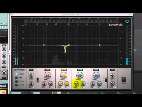 How to EQ a Snare Side Sample - Producing Drum Samples in SONAR X3 (3 of 11)