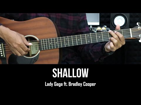 Shallow - Lady Gaga ft. Bradley Cooper | EASY Guitar Tutorial - Chords / Lyrics - Guitar Lessons