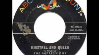 The Impressions - Minstrel and Queen [ABC-Paramount/10357] 1962 *Original 45rpm Quality Audio