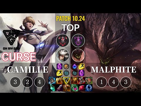 OMG Curse Camille vs Malphite Top - KR Patch 10.24