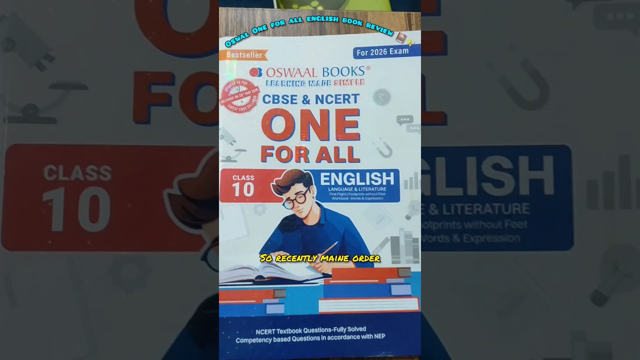 Oswaal one for All English review 📕✨| * CBSE 10th GRADER *