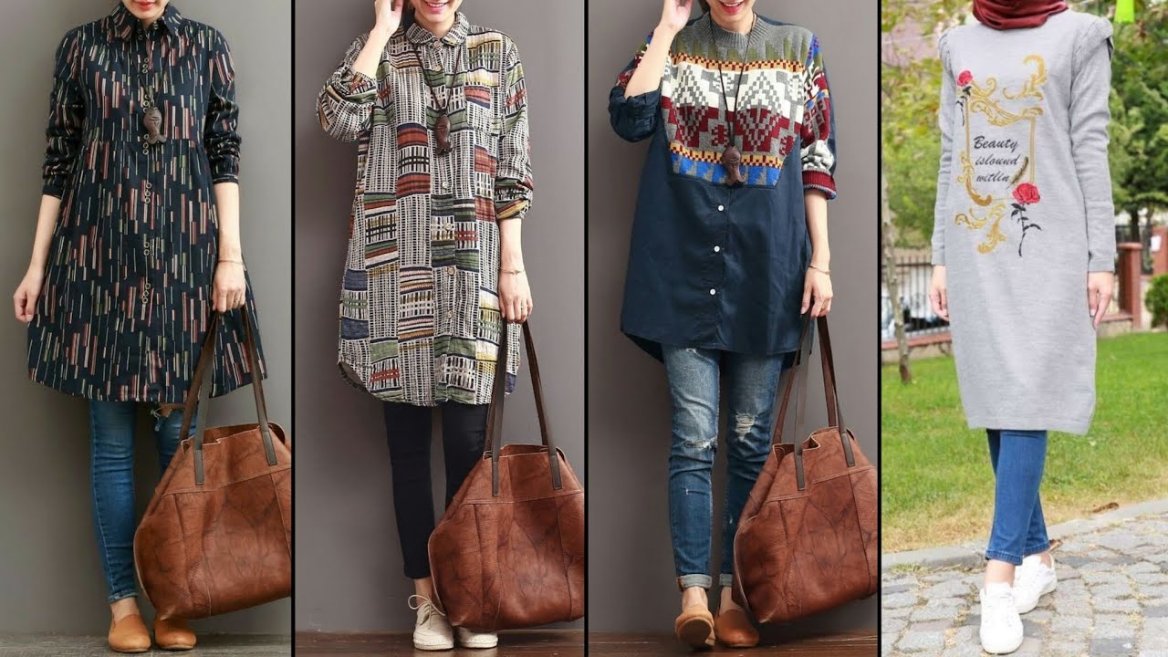 Very Elegant Long tunic tops designs ideas for College going Girls 2023