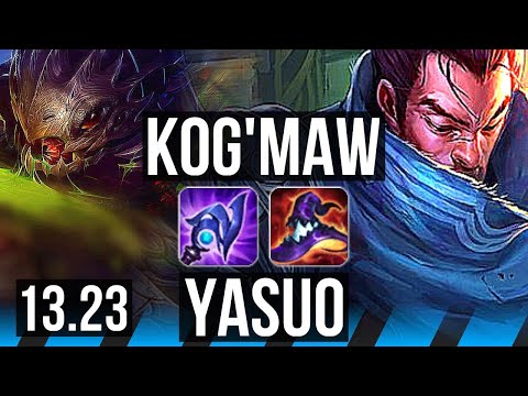 KOG'MAW vs YASUO (MID) | 2.9M mastery, 900+ games, 6/2/11 | BR Master | 13.23