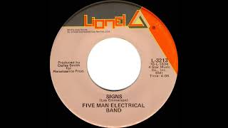 1971 HITS ARCHIVE: Signs - Five Man Electrical Band (mono 45--longer version)