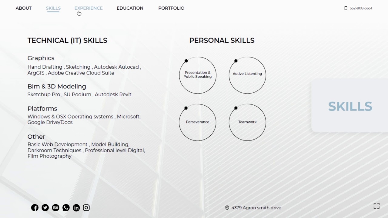 (Henry) Interactive Resume Template