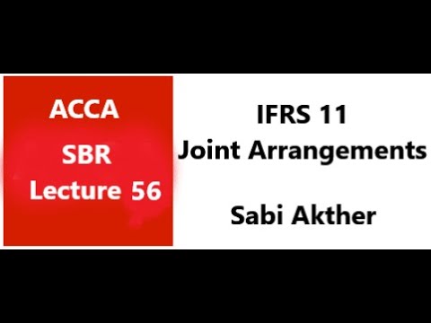 IFRS 11 - Joint Arrangements - SBR ACCA
