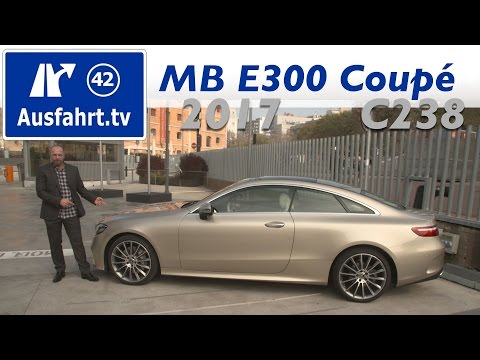 2017 Mercedes Benz E-Klasse Coupé (C238) - Fahrbericht der Probefahrt, Test, Review (Ausfahrt.tv)