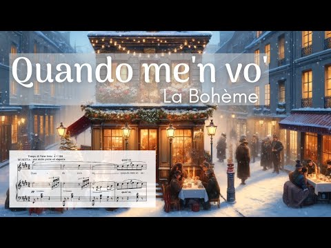 🎼Full Orchestra Accompaniment with Score // Quando m'en vo