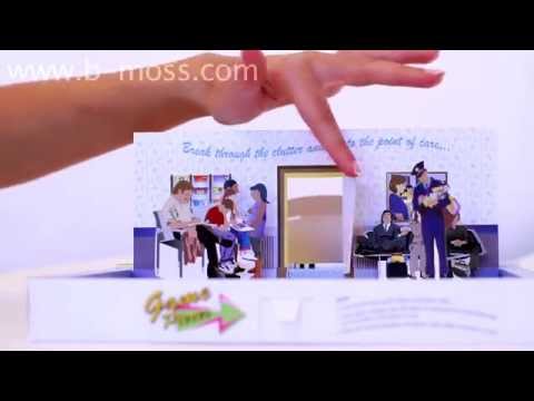 Cofanetto di comunicazione BMOSS per Game Plan con scenario 3D pop-up interattivo