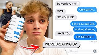 SONG LYRIC PRANK TURNS INTO REAL BREAKUP!!! (Drake - God&#39;s Plan) Song Lyric Text Prank GONE WRONG!