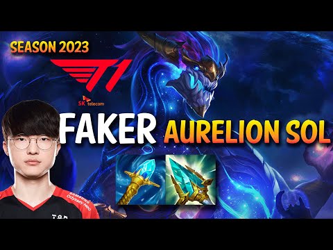 T1 Faker AURELION SOL vs YONE Mid - KR Ranked