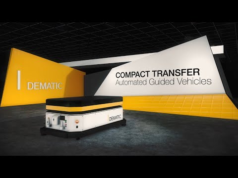 Flexible, Safe & Reliable Pallet Transport: Dematic Compact Transfer Automated Guided Vehicle (AGV)
