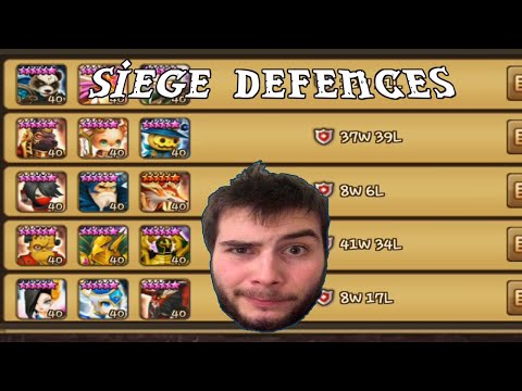 My Siege Defences And Siege battles   |    Summoners War