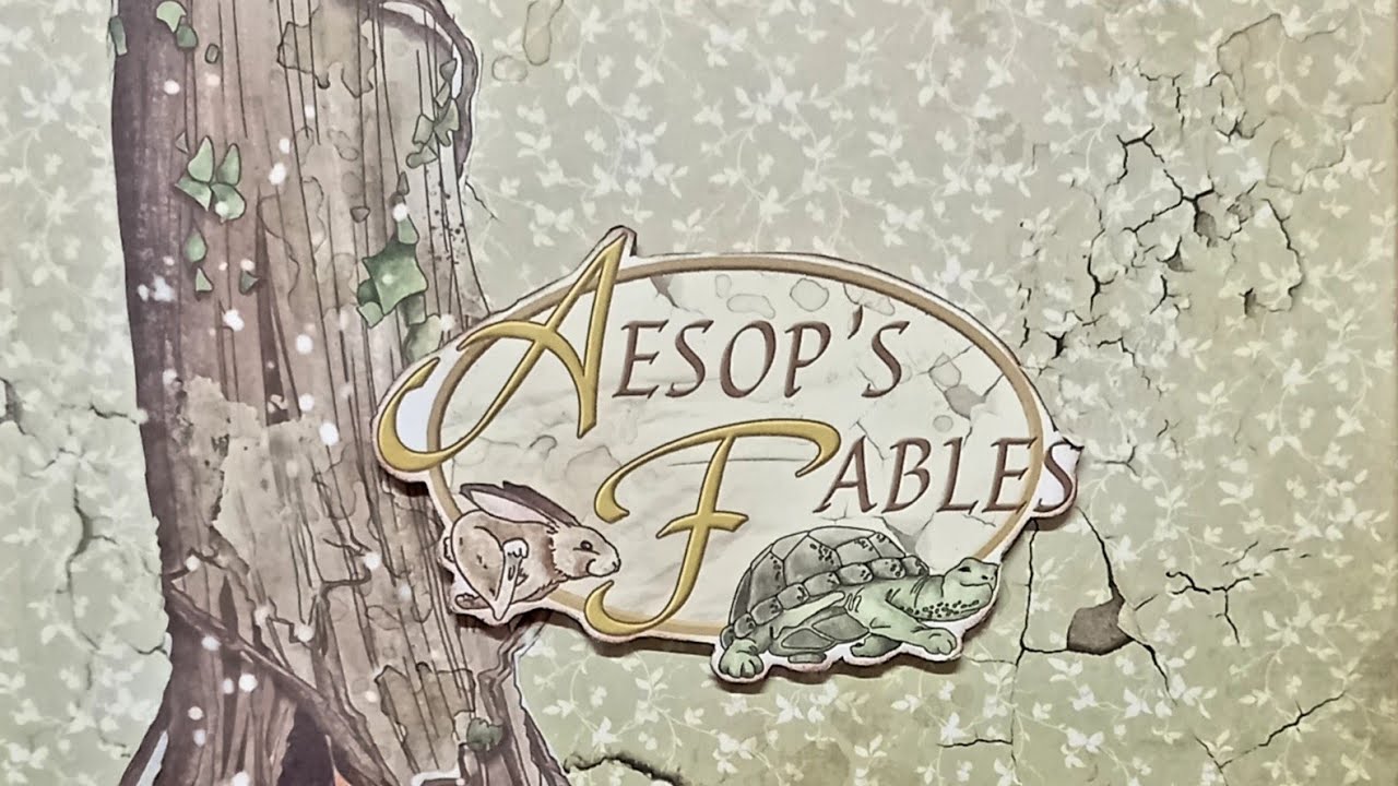 Aesops Fables book flip through