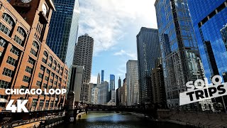 Chicago Loop Walk | 4K Binaural Recording
