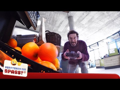 Ferngesteuerte Orange im Supermarkt | Verstehen Sie Spaß?