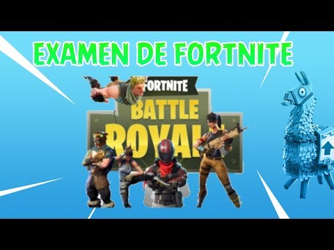 Examen de fortnite// ¿cuanto sabes de fortnite battle royale?(test)