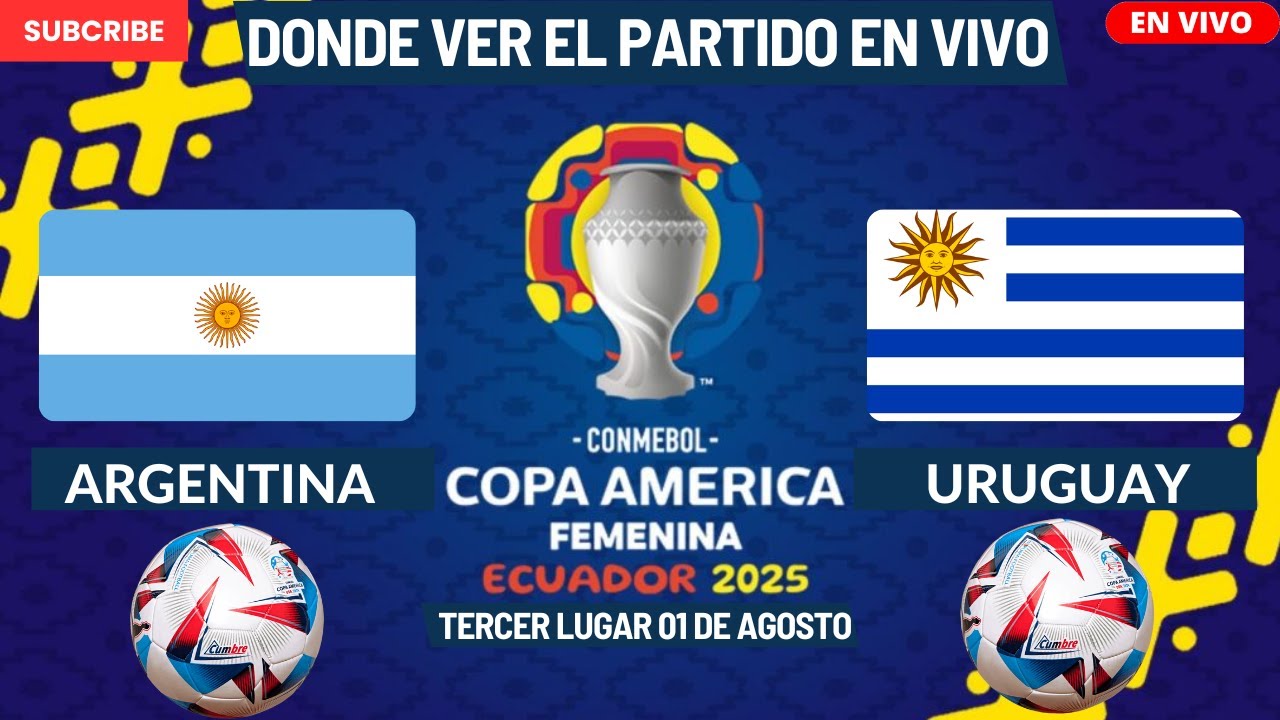 ⚽️Argentina vs Uruguay⚽️Where to Watch the Match LIVE | Copa América Femenina 2025 Third Place