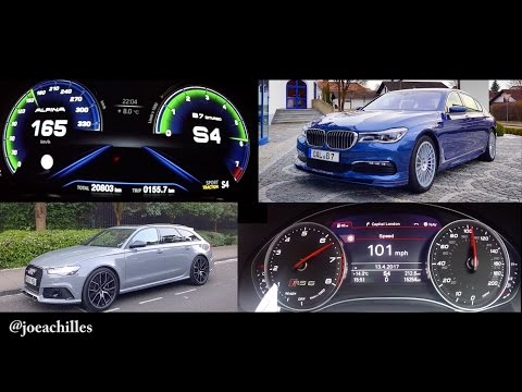 ALPINA B7 vs AUDI RS6 Performance acceleration Video - 2017
