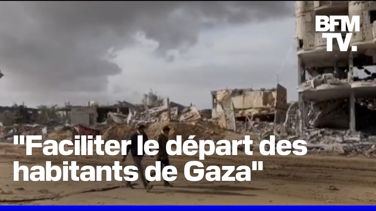 Israël demande à son armée de préparer un plan de "départ volontaire" des habitants de Gaza