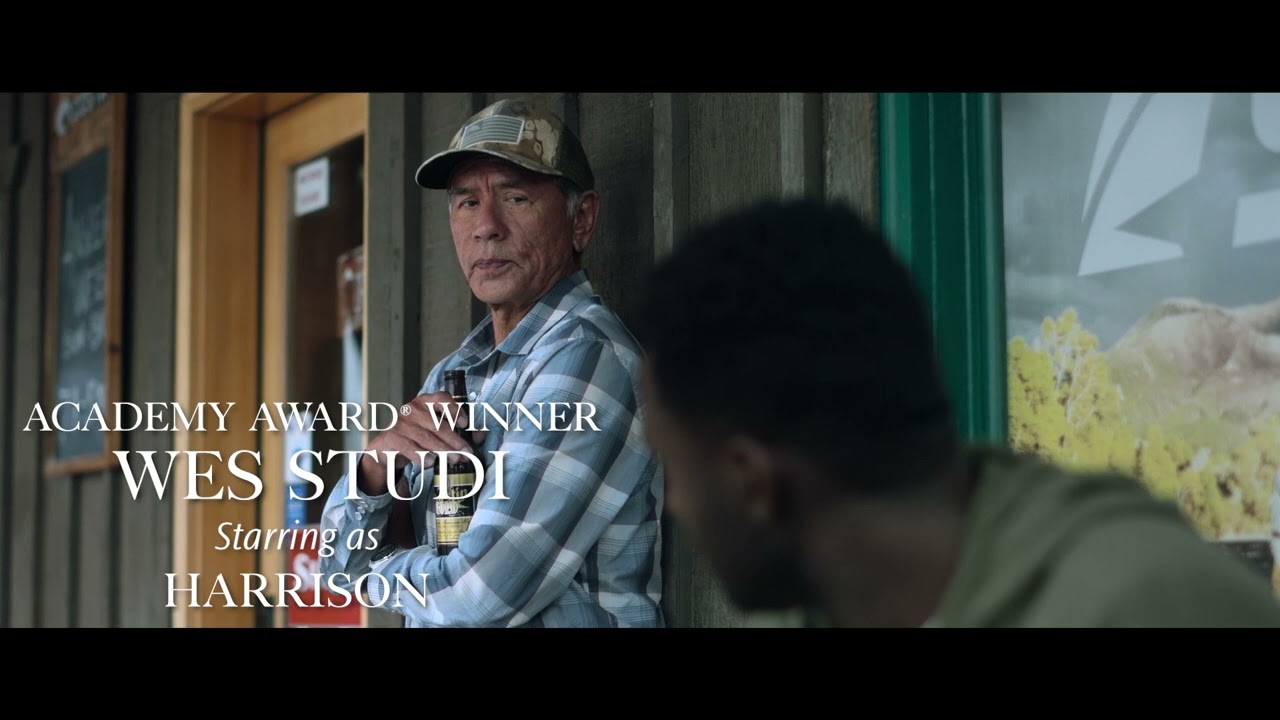 Wes Studi starring as Harrison