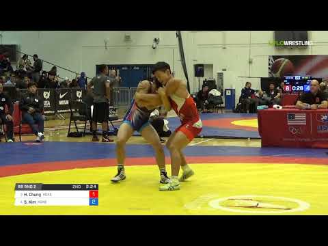 Greco-Roman 60 RR Rnd 2 - Han Jae Chung (Kore) vs. Seung Hak Kim (Kore)
