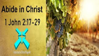 Abide in Christ – Lord’s Day Sermons – Mar 15 2020 – 1 John 2:17-29