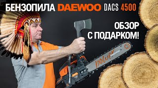 Бензопила DAEWOO DACS 4500 с топором - видео №1