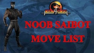 Mortal Kombat 4 - Noob Saibot Move List