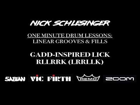 Subtle Steve Gadd Style Linear Fill (Drum Lesson)
