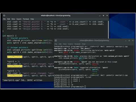 Smart Pointers in C++: shared_ptr & unique_ptr
