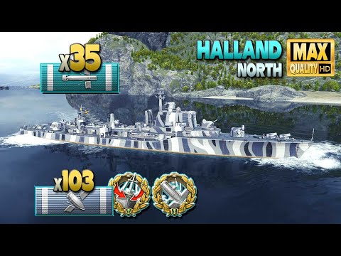 Destroyer Halland: Torpedo Boss x35 - World of Warships