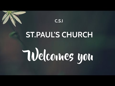 Sunday Service | 12/06/2022 | CSI St. Paul's Church, Trichy