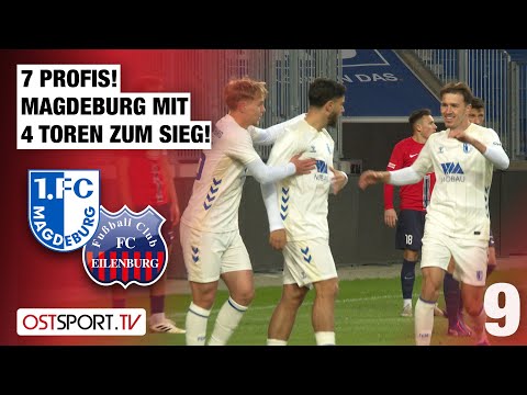 7 PROFESSIONALS! Magdeburg scores 4 goals to win: 1. FC Magdeburg vs. Eilenburg | Regionalliga No...