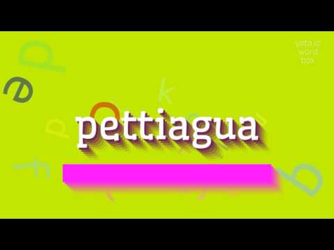 PETTIAGUA - HOW TO SAY PETTIAGUA? #pettiagua