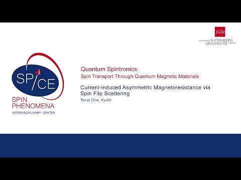 SPICE Quantum Spintronics Workshop - Teruo Ono - Current-induced Asymmetric Magnetoresistance